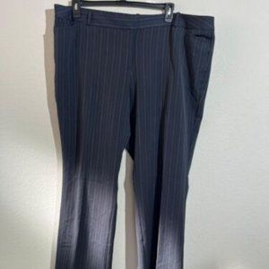 Worthington Womens Modern Fit Dress Pants, Size 24W, Color Navy